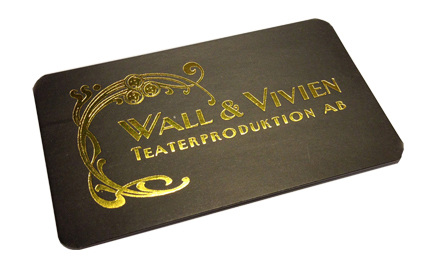 Guldfolierade Visitkort